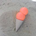 Mô hình kem ốc quế hai màu độc đáo (Duel Color Ice Cream Cone) - Thumbnail 2