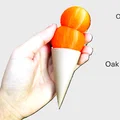 Mô hình kem ốc quế hai màu độc đáo (Duel Color Ice Cream Cone) - Thumbnail 3