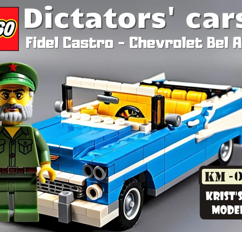 In 3D mô hình xe Chevrolet Bel Air phong cách LEGO - Fidel Castro