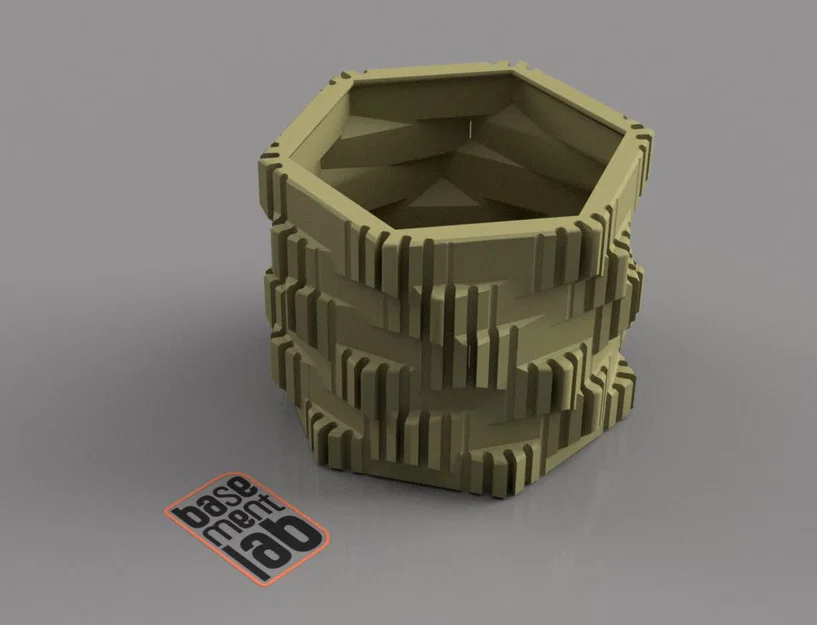 Chậu cây lục giác phong cách Ý - Thiết kế in 3D trang trí độc đáo - Image 1