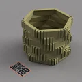 Chậu cây lục giác phong cách Ý - Thiết kế in 3D trang trí độc đáo - Thumbnail 1