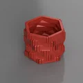 Chậu cây lục giác phong cách Ý - Thiết kế in 3D trang trí độc đáo - Thumbnail 2
