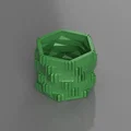 Chậu cây lục giác phong cách Ý - Thiết kế in 3D trang trí độc đáo - Thumbnail 3
