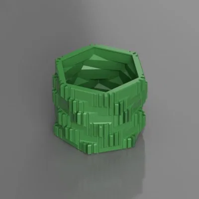 Chậu cây lục giác phong cách Ý - Thiết kế in 3D trang trí độc đáo