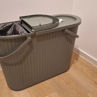 IKEA DAMMÄNG - ngăn chia thùng rác và kẹp giữ túi
