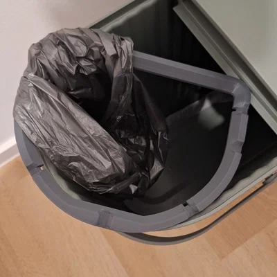 IKEA DAMMÄNG - ngăn chia thùng rác và kẹp giữ túi