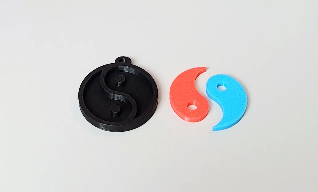 Mặt dây chuyền Âm Dương (YingYang necklace) in 3D siêu nét - Image 3