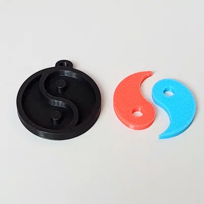 Mặt dây chuyền Âm Dương (YingYang necklace) in 3D siêu nét