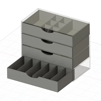 Tủ ngăn kéo mini đa năng Organizzatore GT313 - In 3D phụ kiện gọn gàng