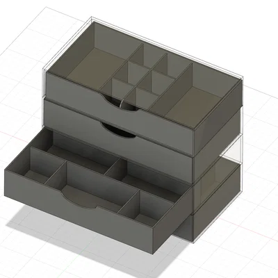 Tủ ngăn kéo mini đa năng Organizzatore GT313 - In 3D phụ kiện gọn gàng