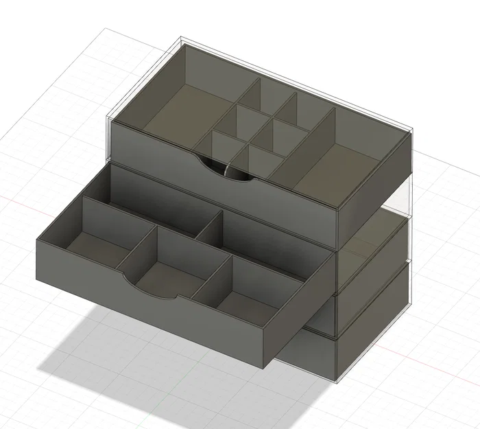 Tủ ngăn kéo mini đa năng Organizzatore GT313 - In 3D phụ kiện gọn gàng - Image 3