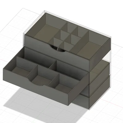 Tủ ngăn kéo mini đa năng Organizzatore GT313 - In 3D phụ kiện gọn gàng