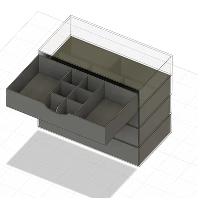 Tủ ngăn kéo mini đa năng Organizzatore GT313 - In 3D phụ kiện gọn gàng