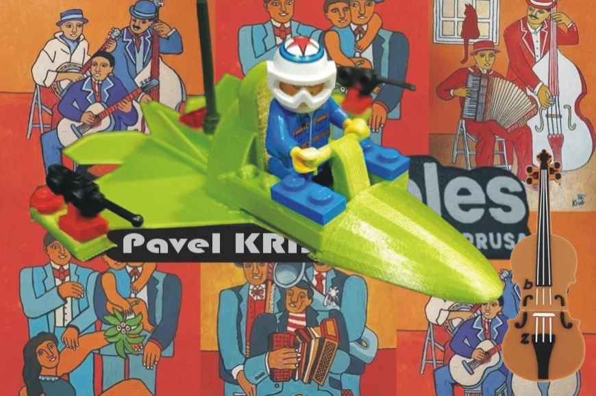 Mô hình in 3D máy bay chiến đấu F-22 Raptor tương thích LEGO - Image 1