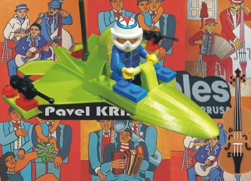 Mô hình in 3D máy bay chiến đấu F-22 Raptor tương thích LEGO