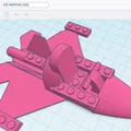 Mô hình in 3D máy bay chiến đấu F-22 Raptor tương thích LEGO - Thumbnail 2