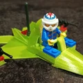 Mô hình in 3D máy bay chiến đấu F-22 Raptor tương thích LEGO - Thumbnail 3