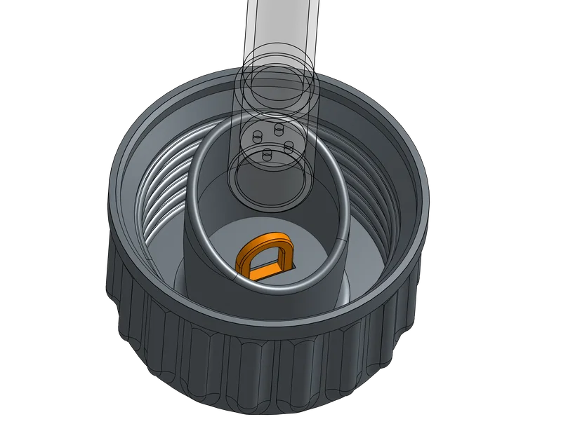 Nắp Debowler ren GL45 (Debowler Lid with GL45 thread) - Image 1