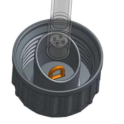 Nắp Debowler ren GL45 (Debowler Lid with GL45 thread)