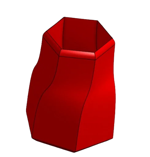 Lọ hoa trang trí Stylish OMD Vase 1.0 - Mẫu in 3D hiện đại - Image 1
