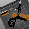 Jack Skellington trang trí công tắc điện - Mô hình 3D Halloween - Thumbnail 2