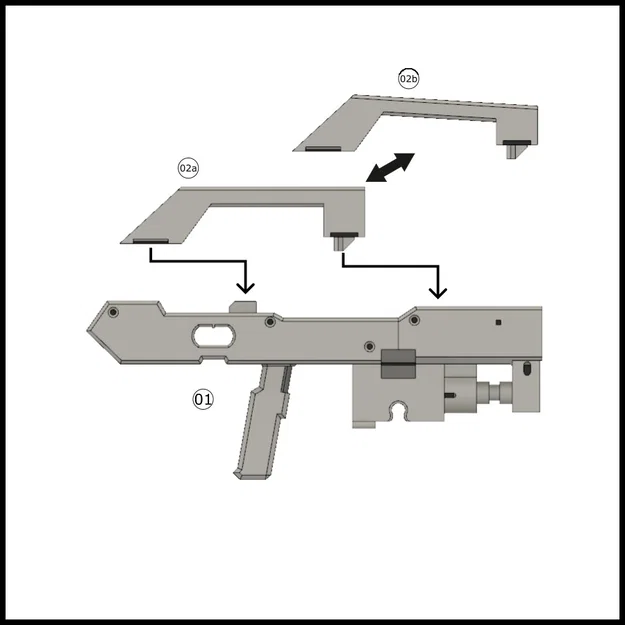 1/144 GR-W01 120mm Graze Rifle (Súng trường Graze 120mm) - Image 4