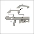 1/144 GR-W01 120mm Graze Rifle (Súng trường Graze 120mm) - Thumbnail 4