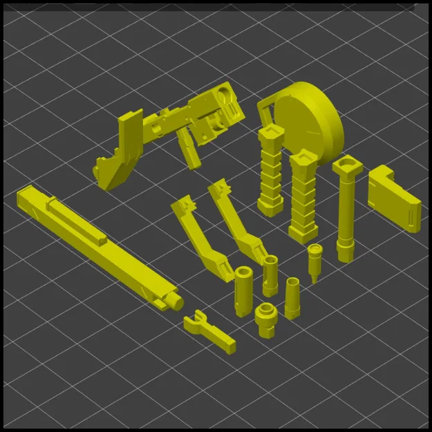 1/144 GR-W01 120mm Graze Rifle (Súng trường Graze 120mm) - Image 9