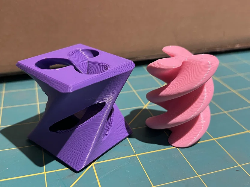 Mô hình Twisted Fidget Cube Helix Passthrough in 3D không cần support - Image 2