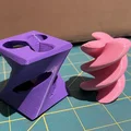 Mô hình Twisted Fidget Cube Helix Passthrough in 3D không cần support - Thumbnail 2