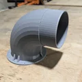 Đầu nối hút khói Mimaki 100mm (Mimaki fume extraction 100mm fitting) - Thumbnail 1