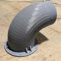 Đầu nối hút khói Mimaki 100mm (Mimaki fume extraction 100mm fitting) - Thumbnail 2