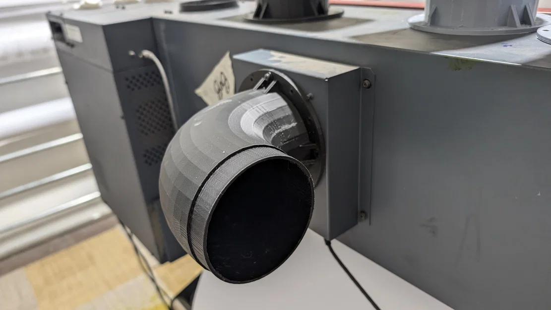 Đầu nối hút khói Mimaki 100mm V3 (Mimaki fume extraction fitting 100mm V3) - Image 1