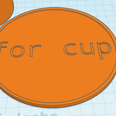 Mẫu đĩa lót ly 3D (saucer) đơn giản, tiện lợi cho bàn làm việc