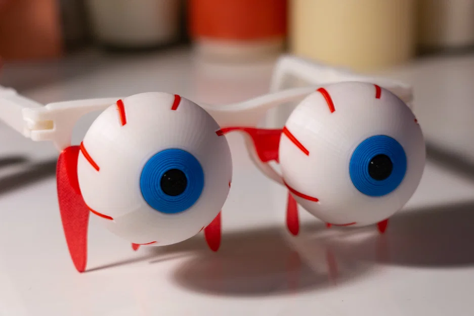 Kính Halloween Mắt Đỏ Ngầu (Bloodshot Eyes Glasses) - Image 3