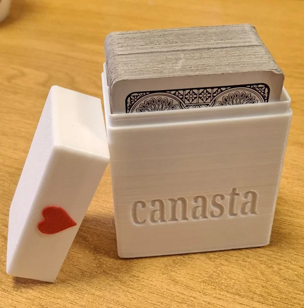 Khay/holder 2 bộ bài Canasta (Canasta Dual Playing card holder) - Image 1