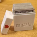 Khay/holder 2 bộ bài Canasta (Canasta Dual Playing card holder) - Thumbnail 1