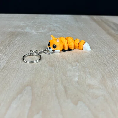 Móc khóa chú cáo Fox V2 linh hoạt - Mô hình in 3D siêu đáng yêu
