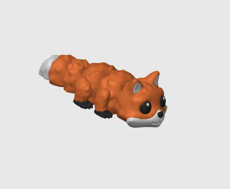 Móc khóa chú cáo Fox V2 linh hoạt - Mô hình in 3D siêu đáng yêu - Image 2