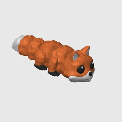 Móc khóa chú cáo Fox V2 linh hoạt - Mô hình in 3D siêu đáng yêu