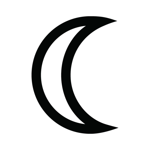 Mô hình 3D biểu tượng thiên văn mặt trăng (Moon Symbol) in ấn cực đẹp - Image 1