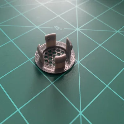 Nắp đậy lỗ thoát tràn bồn rửa mặt in 3D thẩm mỹ, tiện dụng