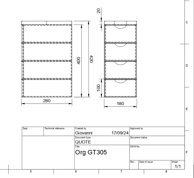Tủ Ngăn Kéo Đa Năng GT305 - Giải Pháp Sắp Xếp Đồ Dùng Gọn Gàng - Image 4