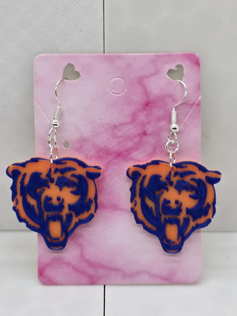 Bông tai Chicago Bears - Image 3