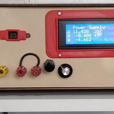 Khung lắp LCD 20x4 cho panel meter của bộ nguồn