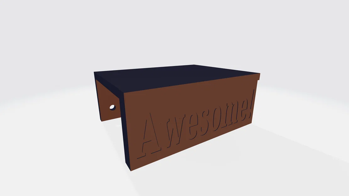 Mô hình kệ 3D Awesome Shelf độc đáo cho góc làm việc - Image 1