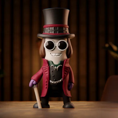 Mô hình Mini Wonka (Willy Wonka) chibi in 3D cực đáng yêu