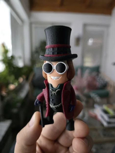Mô hình Mini Wonka (Willy Wonka) chibi in 3D cực đáng yêu - Image 2