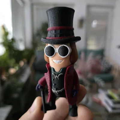 Mô hình Mini Wonka (Willy Wonka) chibi in 3D cực đáng yêu
