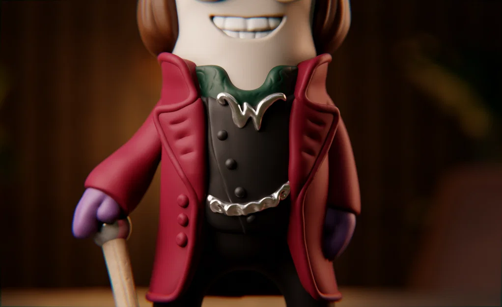 Mô hình Mini Wonka (Willy Wonka) chibi in 3D cực đáng yêu - Image 4